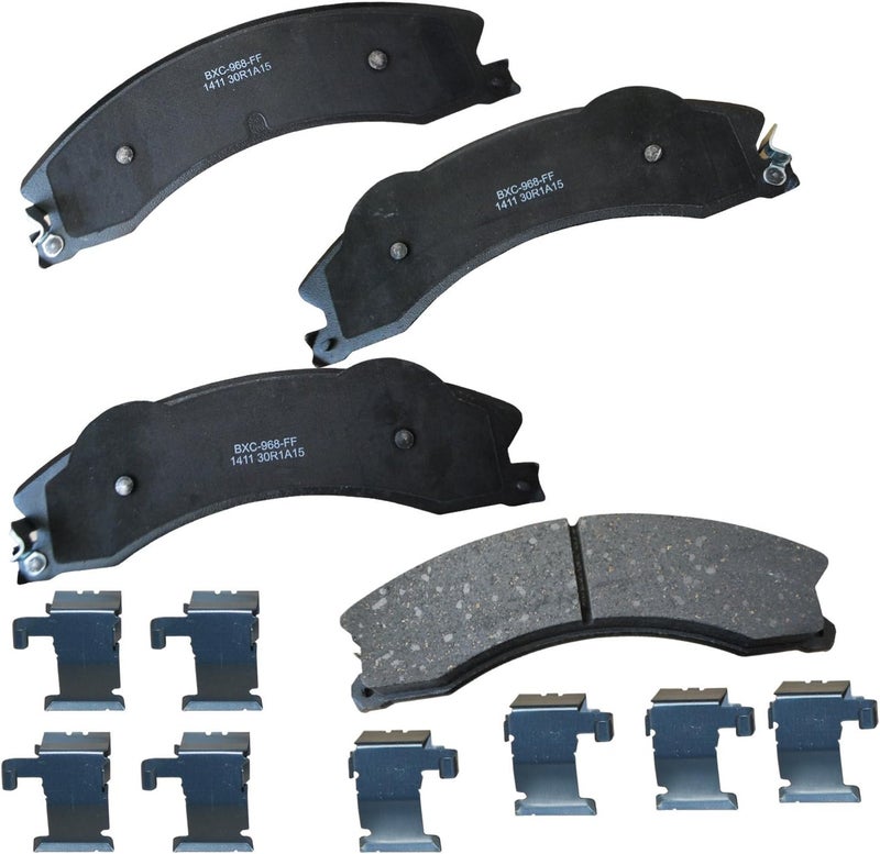 Bendix Premium SBC1411 Ceramic Brake Pads for Select Models Chevrolet Express 3500,Express 4500,Silverado 2500 3500,HD,Suburban,GMC Savana 3500,4500,Sierra HD,Nissan TITAN XD - Image 1